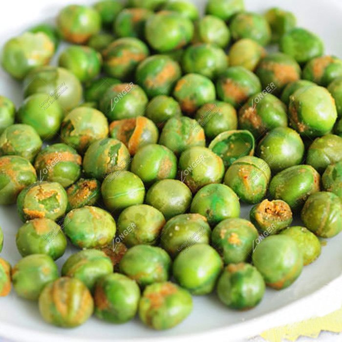   fried  green peas 