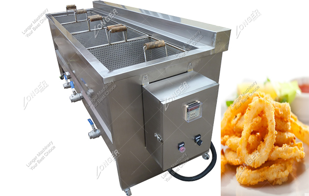 High Quality Squid Rings Frying Machine|Squid Rings Fryer For Sale