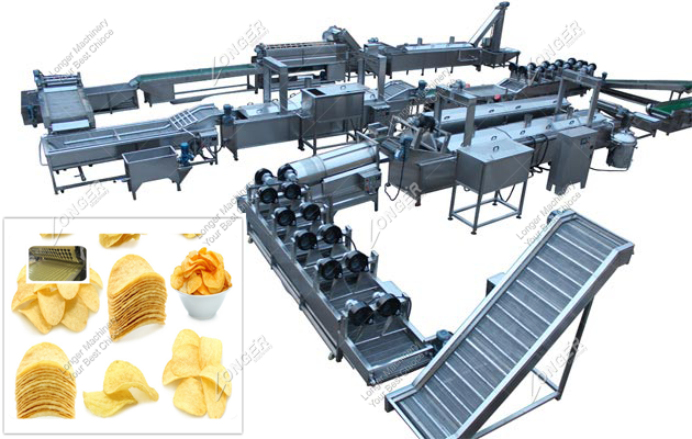 Fully Automatic Potato Crisps Production Line|Potato Chips Making Machine