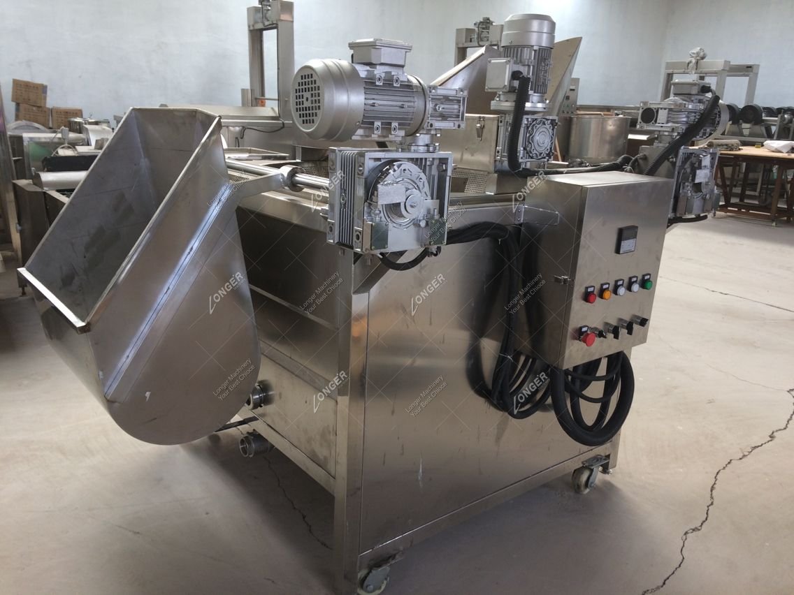 automatic green peas deep fryer machine