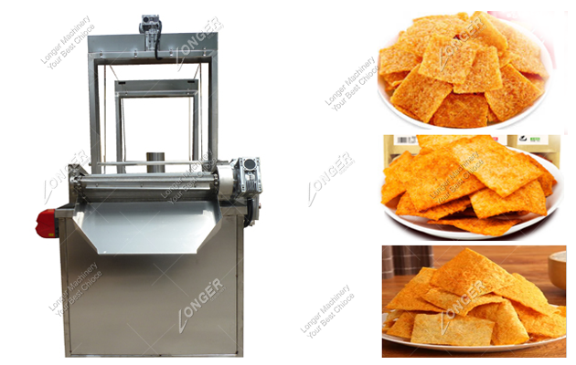Rice Crust Fryer Machine For Sale|Continuous Rice Crust Frying Machine For Sale 