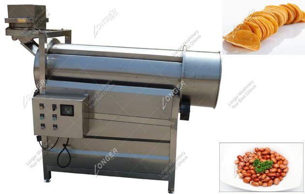 Single-Drum Potato Chips Flavoring Machine|Professional Potato Chips Seasoning Equipment Manufacturers