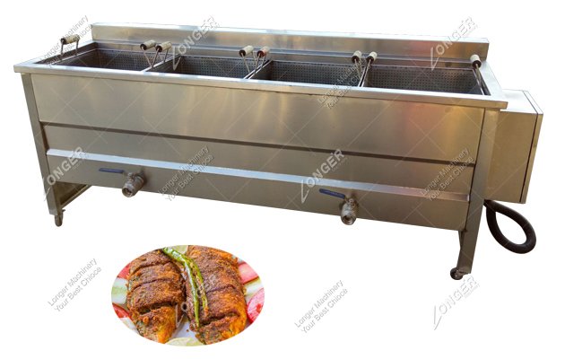 Automatic Fish Fry Fryer Machine|Fish Meat Frying Equipment