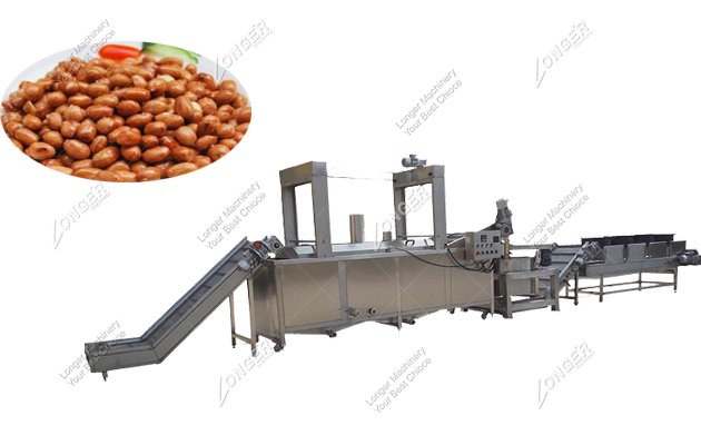 Automatic Peanut Frying Machine|Groundnut Fryer Equipment