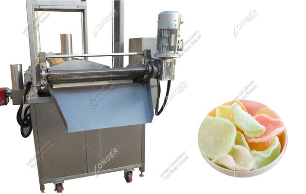 Automatic Prawn Cracker Frying Machine|Shrimp Chips Fryer Equipment