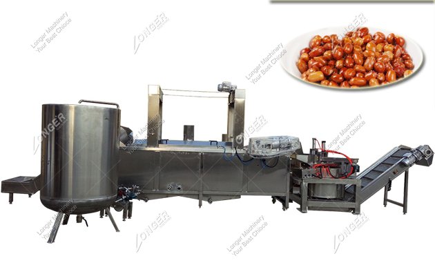 Electric Fava Beans Frying Machine With Factory Price
