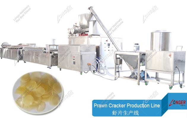 Automatic Prawn Crackers Making Machine Krupuk Udang Production Line