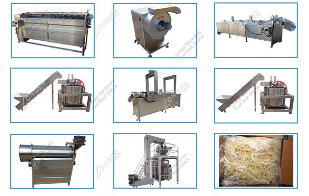 Frozen French Fries Making Machine For Sale 