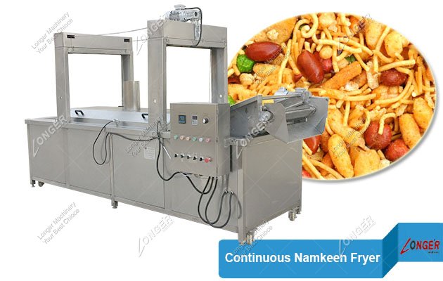 Continuous Namkeen Fryer Machine|Automatic Namkeen Frying Machine Price