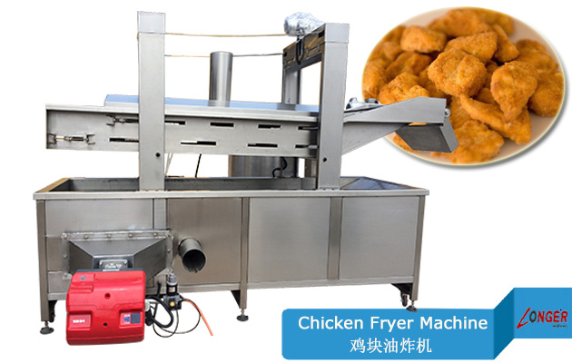 automatic chicken nuggets fryer machine