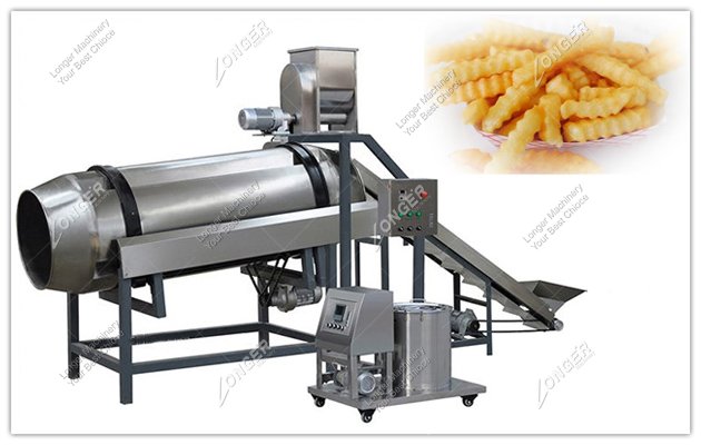 French fries seasoning machine