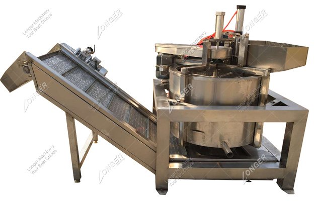 automatic fried food deoiling machine