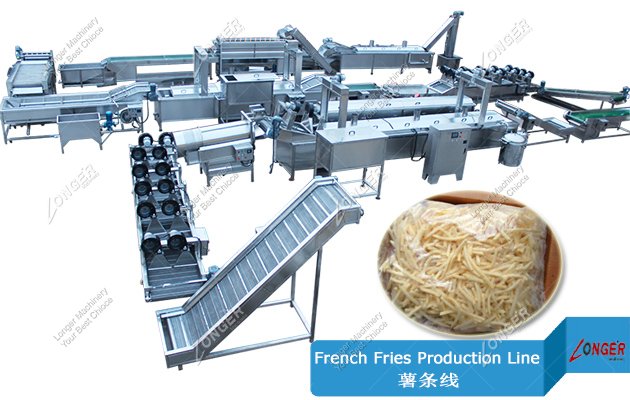 Automatic Frozen French Fries Production Line