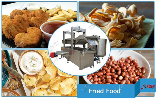 Automatic Chicken Nugget Fryer Machine