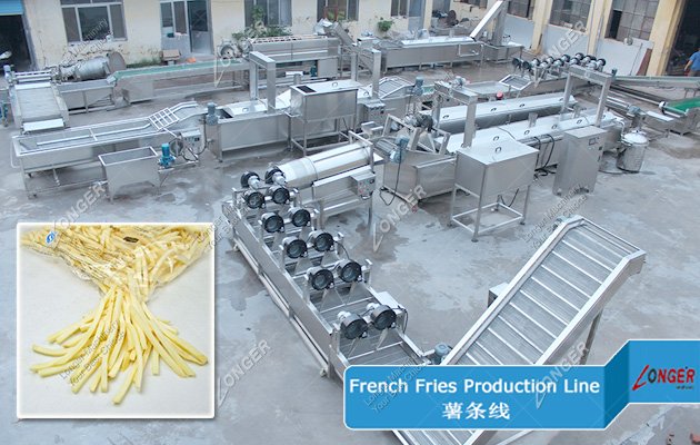 Automatic French Fries Manufacturing Machinery Sold to Egypt
