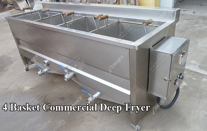 4 Basket Commercial Deep Fryer