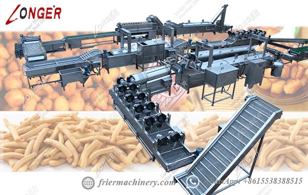 Nigrrian chin chin fryer making machine line