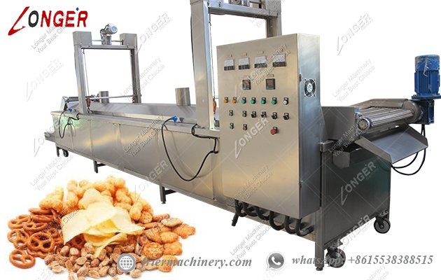 Automatic snack food frying machine