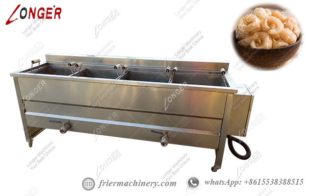 Pork skin frying machine