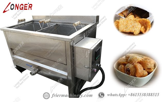 Pork skin frying machine