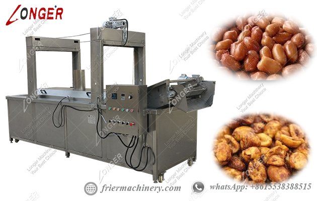 continuous peanut frying machine