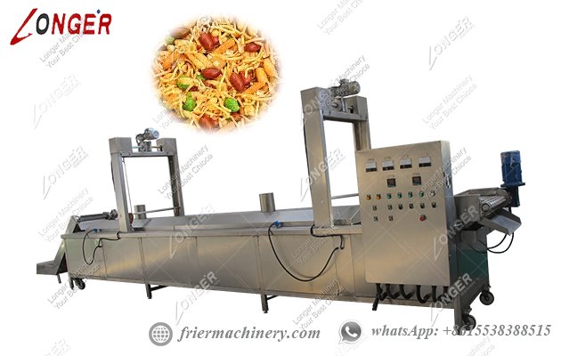 Continuous namkeen frying machine