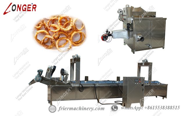 Automatic onion frying machine