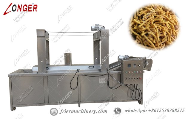 Continuous namkeen frying machine