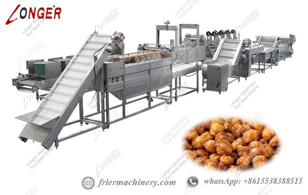 Chickpea processing line